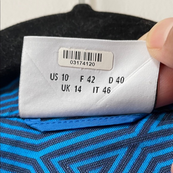 Akris Punto Azure Geometric Sunshade Print Cotton retro style mock neck Jacket - Picture 14 of 17